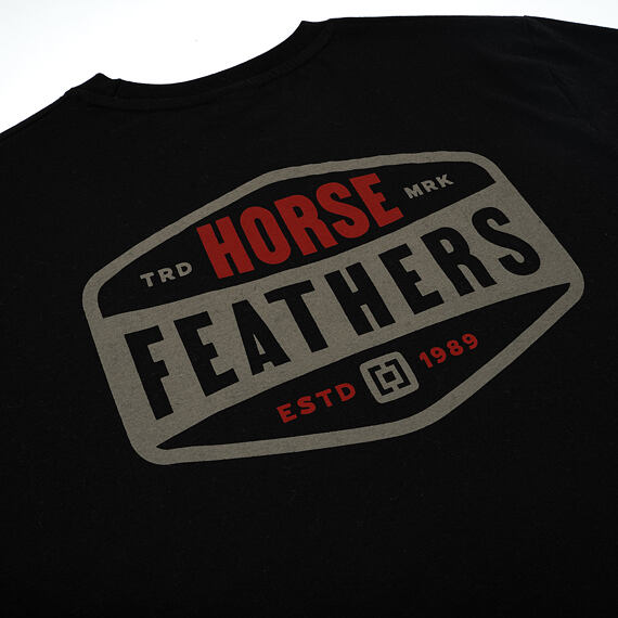 Horsefeathers triko Hexagon II - black