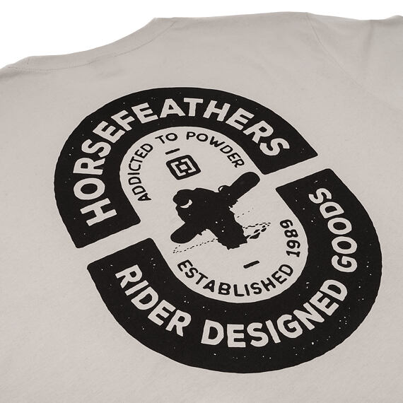 Horsefeathers triko Powder Badge II - cement