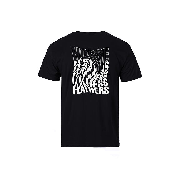 Horsefeathers triko Distort - black